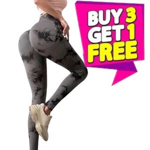 Women's High Waisted Leggings Slimming Scrunch Booty Ruched Butt Lift Yoga Pants